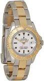 Rolex Pre-Loved Stainless Steel & 18K Yellow Gold Yacht-Master 69623 29mm, White