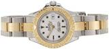 Rolex Pre-Loved Stainless Steel & 18K Yellow Gold Yacht-Master 69623 29mm, White
