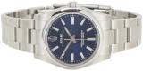 Rolex Pre-Loved Stainless Steel Blue Oyster Perpetual 124200 34mm, Blue