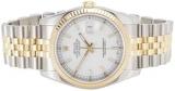 Rolex Pre-Loved Stainless Steel & 18K Yellow Gold Datejust 116233 36mm, White
