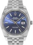 Rolex Datejust Blue Dial Automatic Men's Jubilee Watch 126334BLSJ