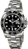 Rolex GMT-Master II Stainless Steel Watch Black Dial 116710LN