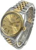 Rolex 16013 Datejust Automatic Watch SS/YG Men's Pre-Owned, silver/gold, Bracelet Type
