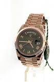 Rolex Day-Date 40mm 18k Everose Gold Olive Green Dial Men's Watch 228235