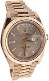 Rolex Day-Date 40mm Sundust Set with Diamonds Dial Rose Gold Men's Watch 228235