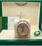 Rolex Day-Date 40mm Sundust Set with Diamonds Dial Rose Gold Men's Watch 228235