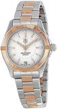 Tag Heuer Aquaracer White Dial Stainless Steel and 18kt Rose Gold Ladies Watch W...