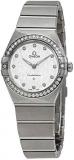 Omega Constellation Manhattan Quartz Diamond Silver Dial Ladies Watch 131.15.28....
