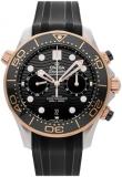 Omega Seamaster Diver 300m Co-Axial Master Chronograph Automatic Chronometer Bla...