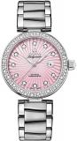 Omega De Ville Ladymatic Pink Mother of Pearl Diamomd Dial Ladies Steel Watch 42...