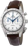 Omega Speedmaster 57 Chronograph White Dial Brown Leather Men's Watch 33192425104001