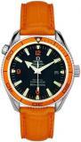 Omega Men's 2909.50.38 Seamaster Planet Ocean Automatic Chronometer Orange Leath...