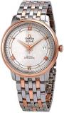 Omega De Ville Automatic Ivory Silvery Dial Steel and 18kt Rose Gold Watch 424.20.40.20.02.003