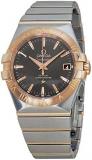 Omega Constellation Automatic Grey Dial Steel and 18kt Rose Gold Men's Watch 123...