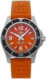 Breitling Superocean Automatic Orange Dial Watch A17316D71O1S1 (Pre-Owned)