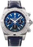 Breitling Chronomat Chronograph Automatic Chronometer Blue Dial Men's Watch AB01...