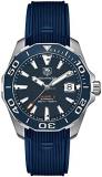 TAG Heuer orologio Aquaracer Calibre 5 automatico 41mm quadrante blù WAY211C.FT6155