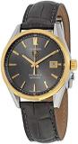Tag Heuer Carrera Automatic Black Dial Black Leather Men's Watch WAR215CFC6336