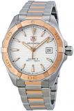 Tag Heuer Aquaracer Automatic Silver Dial Stainless Steel and 18kt Rose Gold Men's Watch WAY2150.BD0911