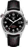 Tag Heuer Carrera Black Dial Black Leather Mens Watch WAR2A10FC6337