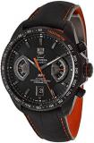 Tag Heuer Grand Carrera Black Dial Leather Automatic Chronograph Mens Watch CAV518K.FC6268