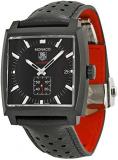 Tag Heuer Monaco Automatic Black Dial Black Leather Mens Watch WW2119FC6338