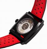 Tag Heuer Monaco Automatic Black Dial Black Leather Mens Watch WW2119FC6338