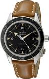 Omega Men's 'Seamaster' Swiss Stainless Steel and Leather Automatic Watch, Color:Brown (Model: 23332412101002)