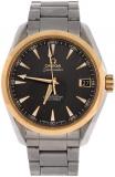 Omega Pre-Loved Seamaster Aqua Terra 150M Co-Axial Chronometer Automatic Watch Stainless Steel and Yellow Gold 38, Silver